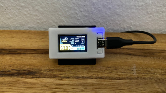 NerdMiner V2 Mini - with housing and pedestal