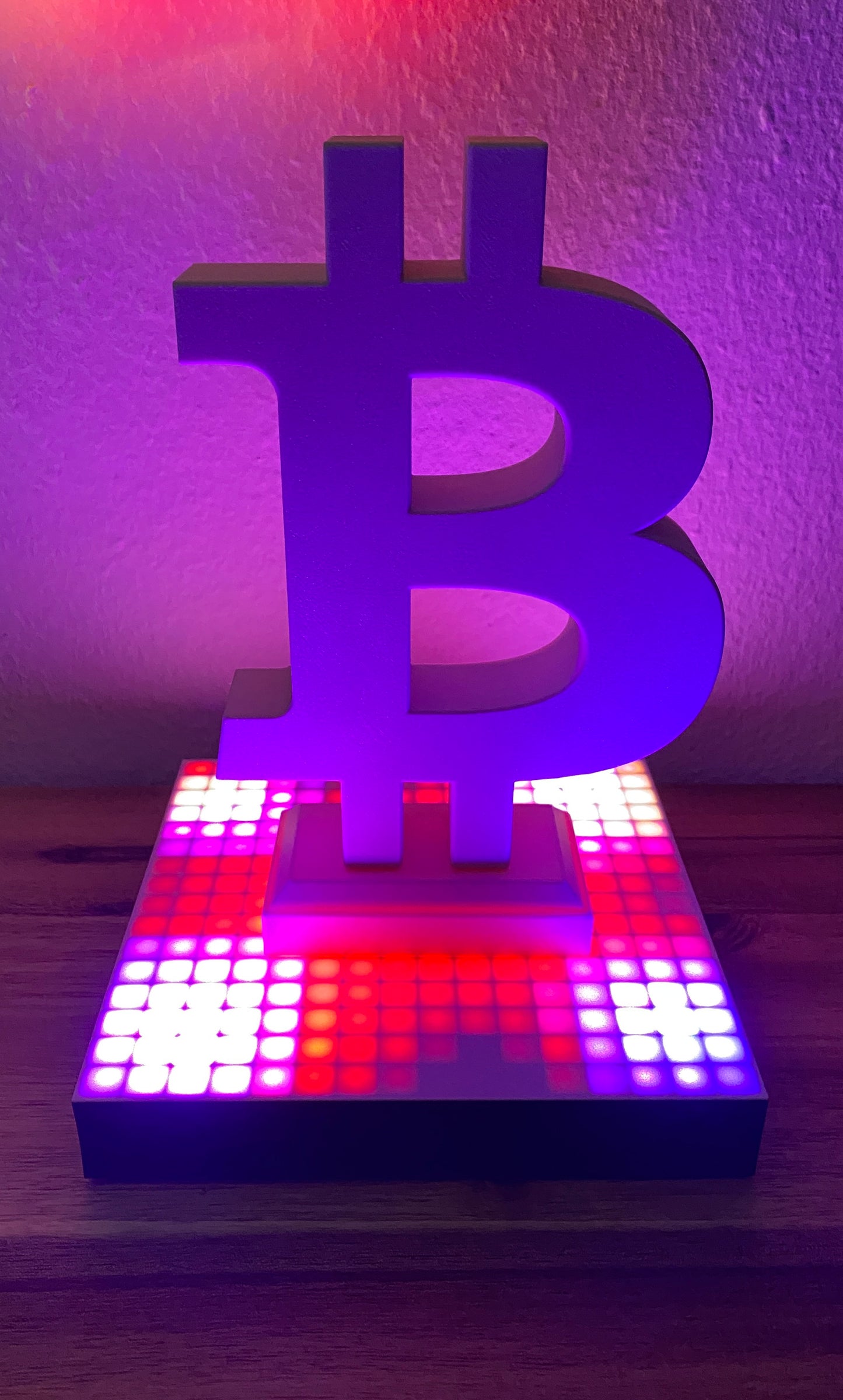 Bundle: LED matrix with Bitcoin standee